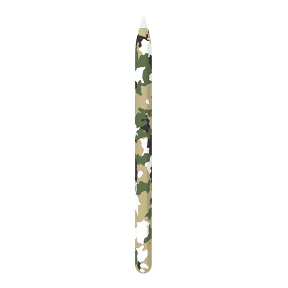 For Apple Pencil 1 LOVE MEI Camouflage Silicone Protective Pen Case(White)