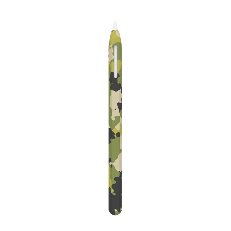 For Apple Pencil 2 LOVE MEI Camouflage Silicone Protective Pen Case(Green) - Pencil Accessories by LOVE MEI | Online Shopping South Africa | PMC TechLife