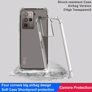 For HTC U23 / U23 Pro 5G imak Shockproof Airbag TPU Phone Case(Transparent)