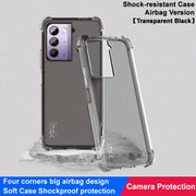 For HTC U23 / U23 Pro 5G imak Shockproof Airbag TPU Phone Case(Transparent Black)