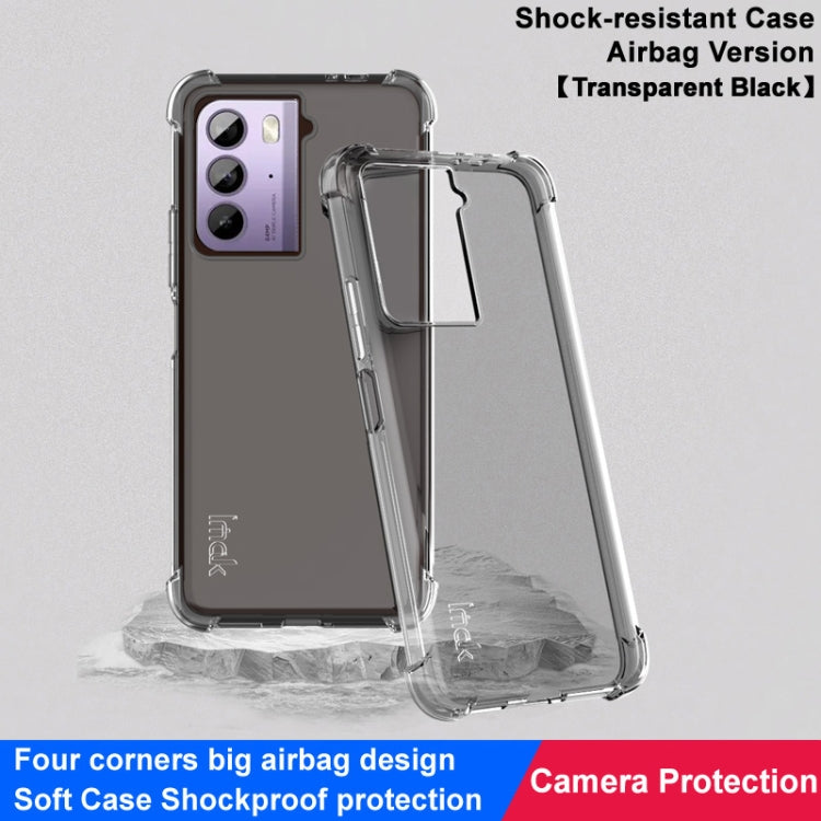 For HTC U23 / U23 Pro 5G imak Shockproof Airbag TPU Phone Case(Transparent Black)