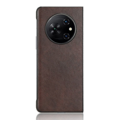 For Tecno Phantom V Fold Litchi Texture Back Cover Phone Case(Brown) - free shipping - PMC Jewellery - Order now!