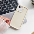 For iPhone SE 2022 / 2020 / 8 / 7 Shockproof Frame Frosted TPU Phone Case(Beige) - free shipping - PMC TechLife - Order now!