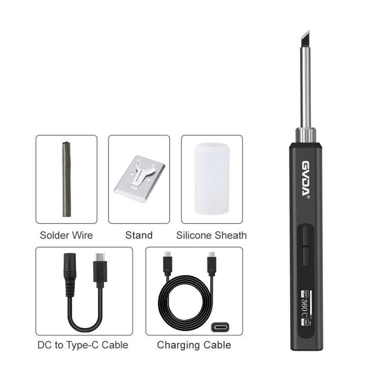 GVDA GD300 Intelligent Internal Heating Digital Display Constant Temperature Maintenance Electric Soldering Iron - free shipping - PMC Jewellery - Order now!