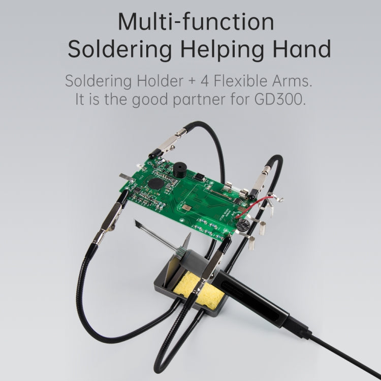 GVDA GD300 Intelligent Internal Heating Digital Display Constant Temperature Maintenance Electric Soldering Iron with 65W Charger+4 Tips+Stand Set - free shipping - PMC TechLife - Order now!