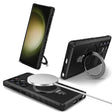 For Samsung Galaxy S23 Ultra 5G MagSafe Magnetic Holder Phone Case(Black) - Galaxy S23 Ultra 5G Cases by PMC TechLife | Online Shopping South Africa | PMC TechLife