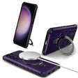 For Samsung Galaxy S23 5G MagSafe Magnetic Holder Phone Case(Purple) - Galaxy S23 5G Cases by PMC TechLife | Online Shopping South Africa | PMC TechLife