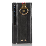 For Huawei Mate Xs 2 Wristband Leather Back Phone Case(Black)