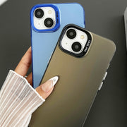 For iPhone 11 Semi Transparent Frosted PC Phone Case(Purple)