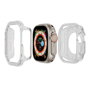 For Apple Watch Ultra 49mm 2-in-1 PC Hybrid TPU Armor Watch Case(Transparent)