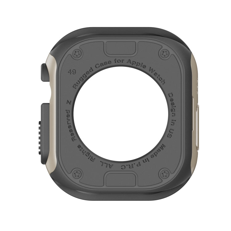 For Apple Watch Ultra 49mm 2-in-1 PC Hybrid TPU Armor Watch Case(Starlight) - Watch Cases by PMC TechLife | Online Shopping South Africa | PMC TechLife