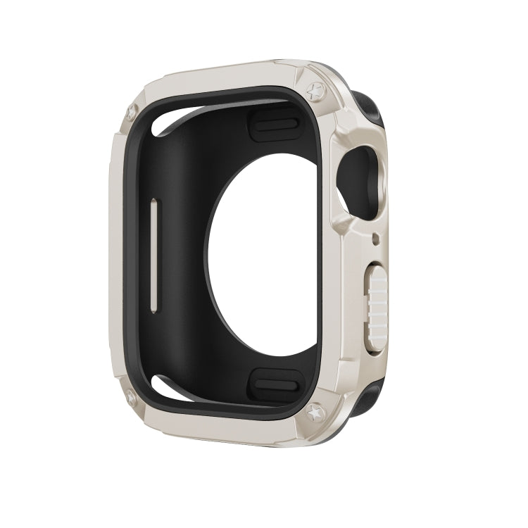 For Apple Watch Series 8 / 7 45mm 2-in-1 PC Hybrid TPU Armor Watch Case(Starlight) - Watch Cases by PMC TechLife | Online Shopping South Africa | PMC TechLife