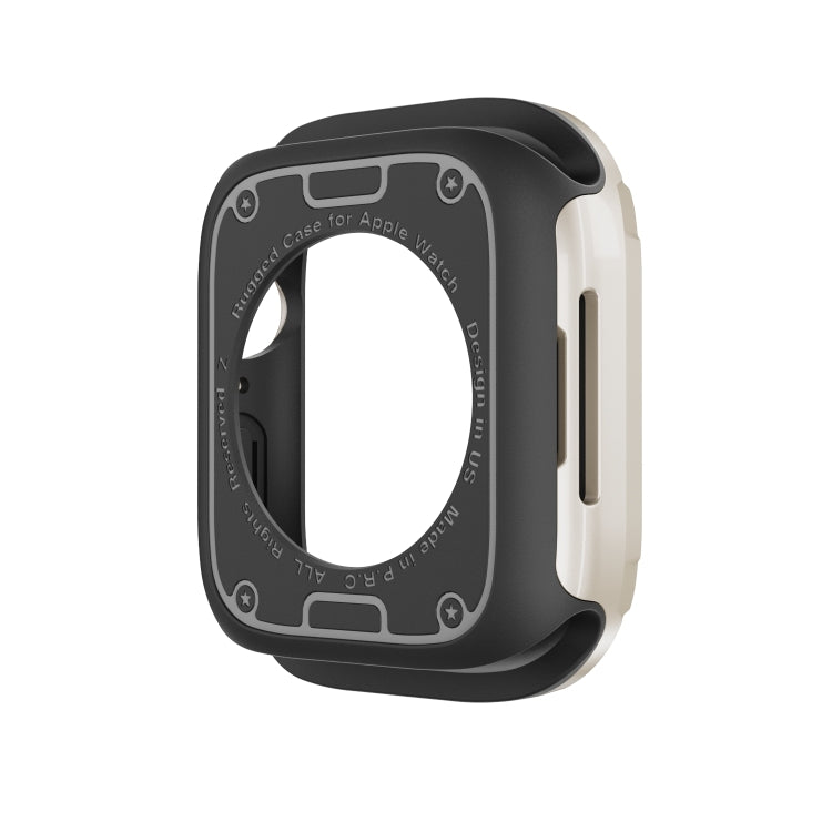 For Apple Watch Series 8 / 7 45mm 2-in-1 PC Hybrid TPU Armor Watch Case(Starlight) - Watch Cases by PMC TechLife | Online Shopping South Africa | PMC TechLife
