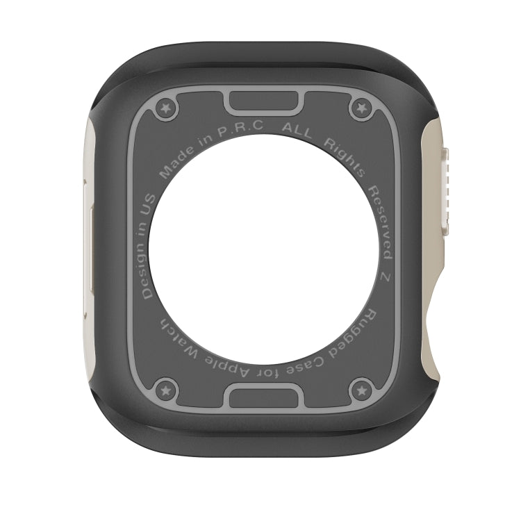 For Apple Watch Series 8 / 7 45mm 2-in-1 PC Hybrid TPU Armor Watch Case(Starlight) - Watch Cases by PMC TechLife | Online Shopping South Africa | PMC TechLife