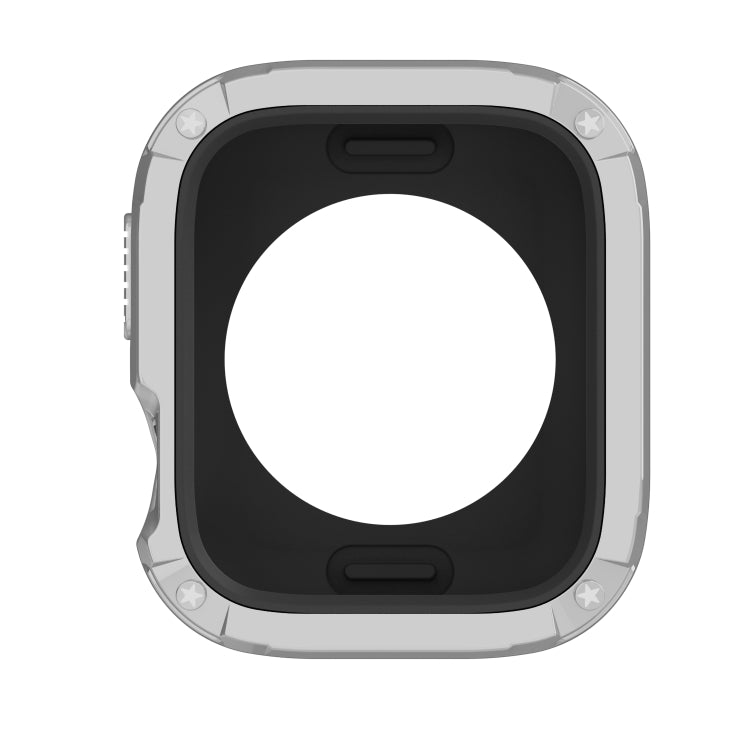 For Apple Watch Series 8 / 7 45mm 2-in-1 PC Hybrid TPU Armor Watch Case(Silver Gray) - Watch Cases by PMC TechLife | Online Shopping South Africa | PMC TechLife