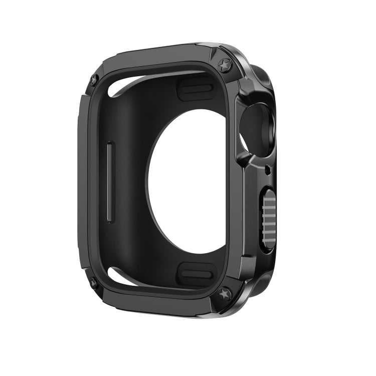 For Apple Watch Series 8 / 7 41mm 2-in-1 PC Hybrid TPU Armor Watch Case(Black) - Watch Cases by PMC TechLife | Online Shopping South Africa | PMC TechLife