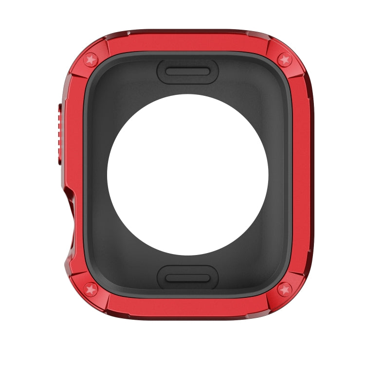 For Apple Watch Series 8 / 7 41mm 2-in-1 PC Hybrid TPU Armor Watch Case(Red) - Watch Cases by PMC TechLife | Online Shopping South Africa | PMC TechLife