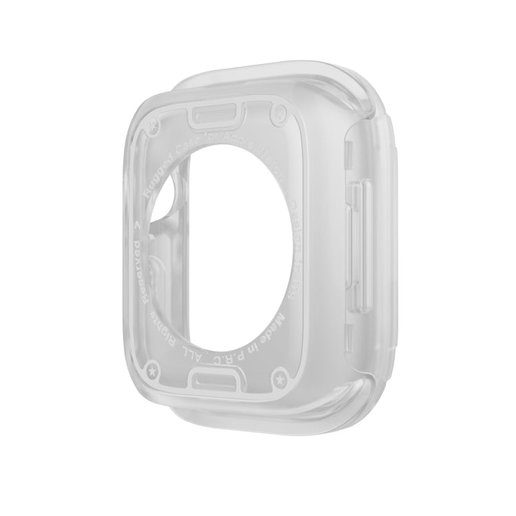 For Apple Watch Series 8 / 7 41mm 2-in-1 PC Hybrid TPU Armor Watch Case(Transparent) - Watch Cases by PMC TechLife | Online Shopping South Africa | PMC TechLife