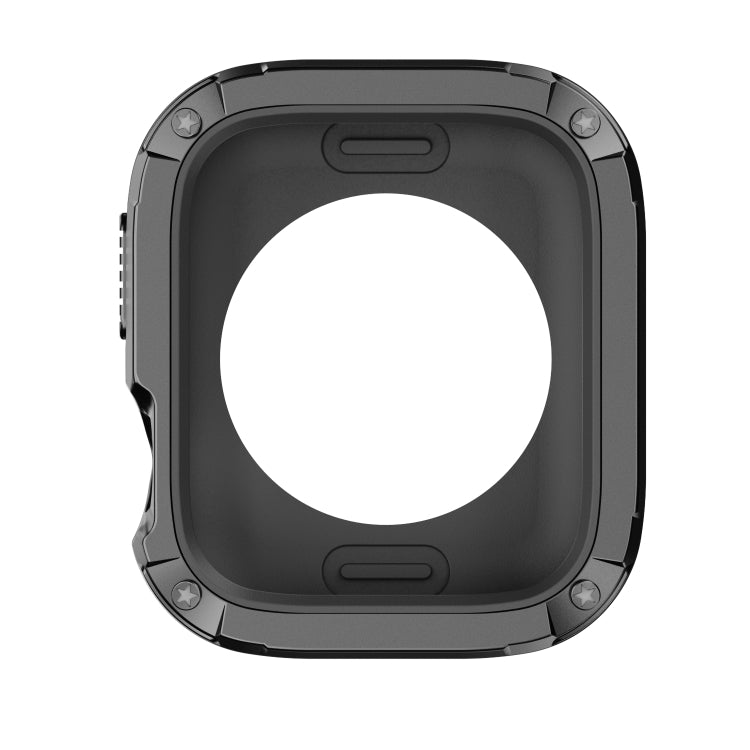 For Apple Watch Series 6 / 5 / 4 / SE 40mm 2-in-1 PC Hybrid TPU Armor Watch Case(Black) - Watch Cases by PMC TechLife | Online Shopping South Africa | PMC TechLife