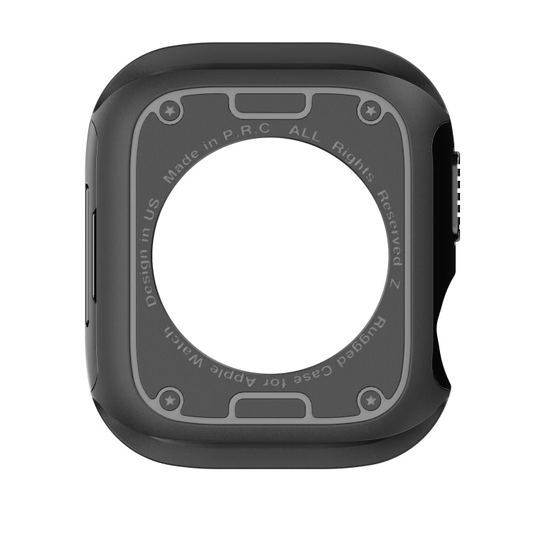 For Apple Watch Series 6 / 5 / 4 / SE 40mm 2-in-1 PC Hybrid TPU Armor Watch Case(Black) - Watch Cases by PMC TechLife | Online Shopping South Africa | PMC TechLife