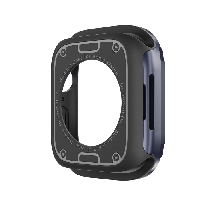 For Apple Watch Series 6 / 5 / 4 / SE 40mm 2-in-1 PC Hybrid TPU Armor Watch Case(Midnight Blue) - Watch Cases by PMC TechLife | Online Shopping South Africa | PMC TechLife