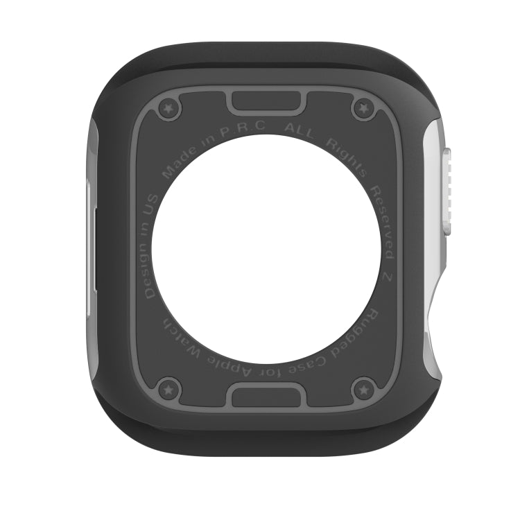For Apple Watch Series 6 / 5 / 4 / SE 40mm 2-in-1 PC Hybrid TPU Armor Watch Case(Silver Gray) - Watch Cases by PMC TechLife | Online Shopping South Africa | PMC TechLife