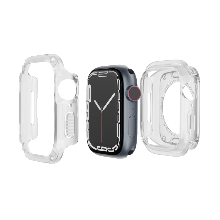 For Apple Watch Series 6 / 5 / 4 / SE 44mm 2-in-1 PC Hybrid TPU Armor Watch Case(Transparent) - Watch Cases by PMC TechLife | Online Shopping South Africa | PMC TechLife