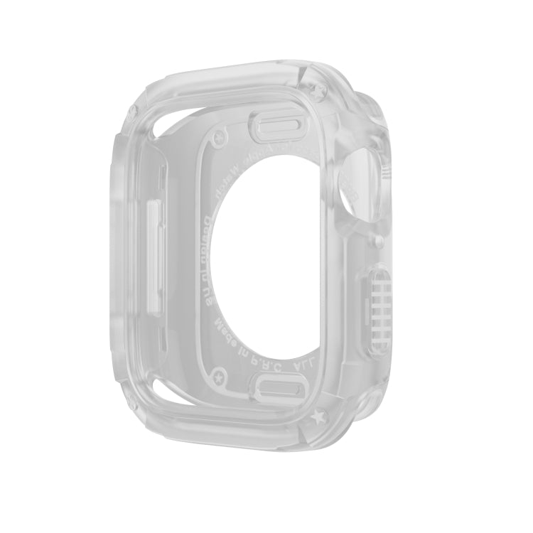 For Apple Watch Series 6 / 5 / 4 / SE 44mm 2-in-1 PC Hybrid TPU Armor Watch Case(Transparent) - Watch Cases by PMC TechLife | Online Shopping South Africa | PMC TechLife