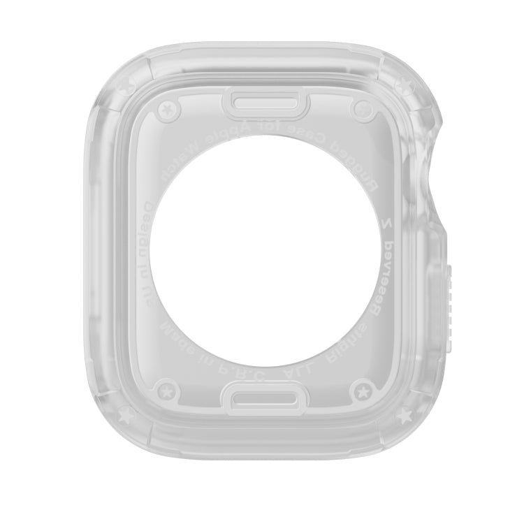 For Apple Watch Series 6 / 5 / 4 / SE 44mm 2-in-1 PC Hybrid TPU Armor Watch Case(Transparent) - Watch Cases by PMC TechLife | Online Shopping South Africa | PMC TechLife