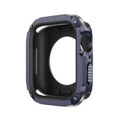 For Apple Watch Series 6 / 5 / 4 / SE 44mm 2-in-1 PC Hybrid TPU Armor Watch Case(Midnight Blue)