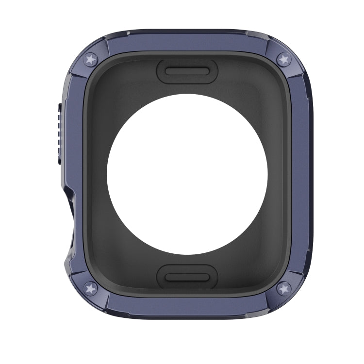 For Apple Watch Series 6 / 5 / 4 / SE 44mm 2-in-1 PC Hybrid TPU Armor Watch Case(Midnight Blue) - Watch Cases by PMC TechLife | Online Shopping South Africa | PMC TechLife