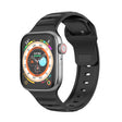 For Apple Watch SE 40mm Dot Texture Fluororubber Watch Band(Black) - Watch Bands by PMC TechLife | Online Shopping South Africa | PMC TechLife