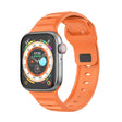 For Apple Watch 5 44mm Dot Texture Fluororubber Watch Band(Orange) - Watch Bands by PMC TechLife | Online Shopping South Africa | PMC TechLife
