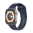 For Apple Watch 3 42mm Dot Texture Fluororubber Watch Band(Midnight Blue) - Watch Bands by PMC TechLife | Online Shopping South Africa | PMC TechLife