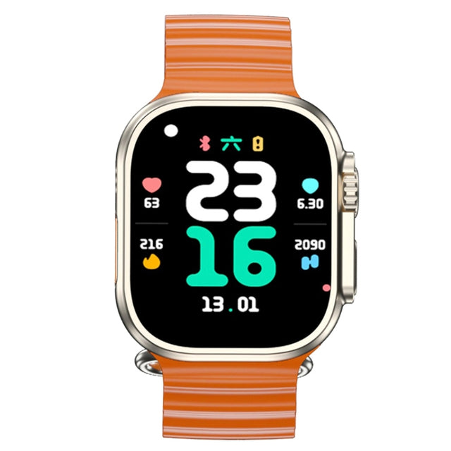 GS29 2.08 inch IP67 Water-resistant 4G Android 9.0 Smart Watch Support AI Video Call / GPS, Specification:4G+64G(Gold)