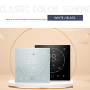 BHT-008GBLW 95-240V AC 16A Smart Home Electric Heating LED Thermostat With WiFi(Black)