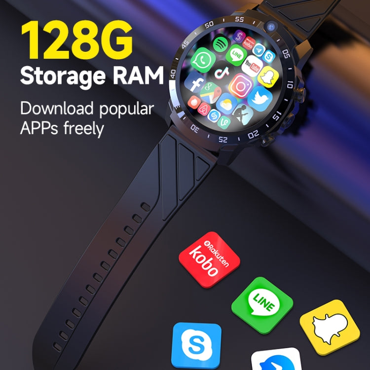 MT27 4G+64G 1.6 inch IP67 Waterproof 4G Android 8.1 Smart Watch Support Heart Rate / GPS, Type:Leather Band - Android Watch by PMC TechLife | Online Shopping South Africa | PMC TechLife