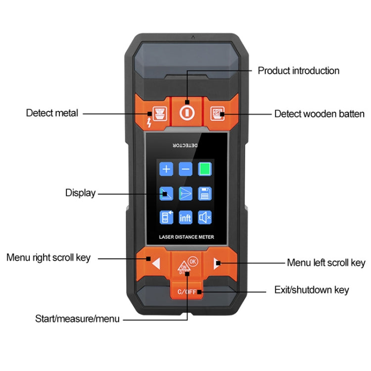 GVDA GD210D Handheld Wood Grain Metal Detector - free shipping - PMC TechLife - Order now!