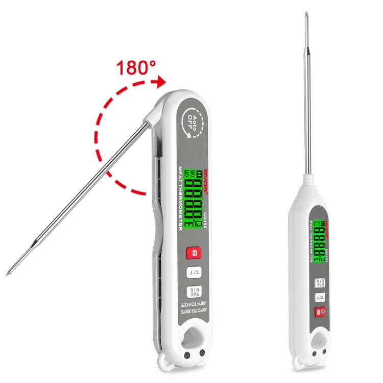 GVDA GD159 Foldable Digital Thermometer Food Temperature Measurement Tool - Cooking Thermometers by GVDA | Online Shopping South Africa | PMC Jewellery | Buy Now Pay Later Mobicred