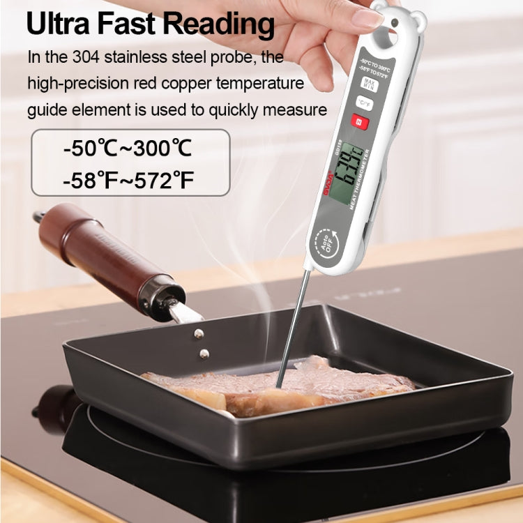 GVDA GD159 Foldable Digital Thermometer Food Temperature Measurement Tool - Cooking Thermometers by GVDA | Online Shopping South Africa | PMC Jewellery | Buy Now Pay Later Mobicred