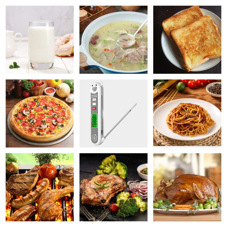 GVDA GD159 Foldable Digital Thermometer Food Temperature Measurement Tool - Cooking Thermometers by GVDA | Online Shopping South Africa | PMC Jewellery | Buy Now Pay Later Mobicred
