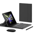 For Samsung Galaxy Z Fold5 GKK Gear Adjustment Bluetooth Keyboard Leather Case with Pen + Keyboard + Mouse + Case(Carbon Fibre) - Samsung Keyboard by GKK | Online Shopping South Africa | PMC TechLife