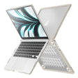 For MacBook Air 13.6 inch A2681 2022 Translucent Laptop Protective Case(Khaki) - MacBook Air Cases by PMC TechLife | Online Shopping South Africa | PMC TechLife