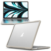 For MacBook Air 13.6 inch A2681 2022 Translucent Laptop Protective Case(Khaki)