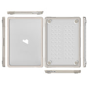 For MacBook Air 13.6 inch A2681 2022 Translucent Laptop Protective Case(Khaki)