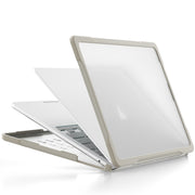 For MacBook Air 13.6 inch A2681 2022 Translucent Laptop Protective Case(Khaki)