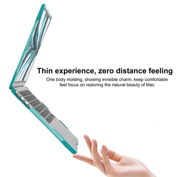 For MacBook Air 13.6 inch A2681 2022 Translucent Laptop Protective Case(Light Blue)