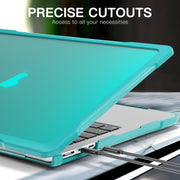For MacBook Air 13.6 inch A2681 2022 Translucent Laptop Protective Case(Light Blue)
