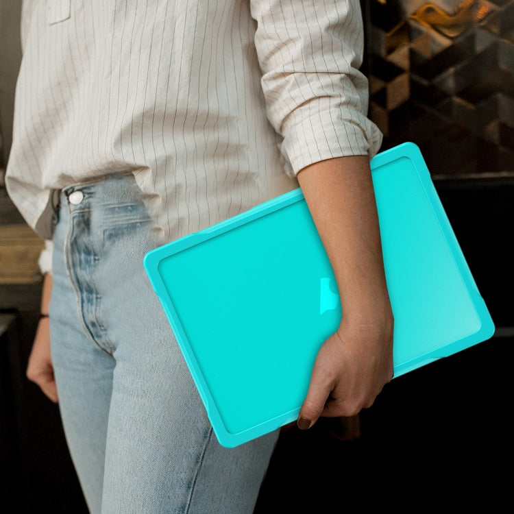 For MacBook Air 13.6 inch A2681 2022 Translucent Laptop Protective Case(Light Blue)