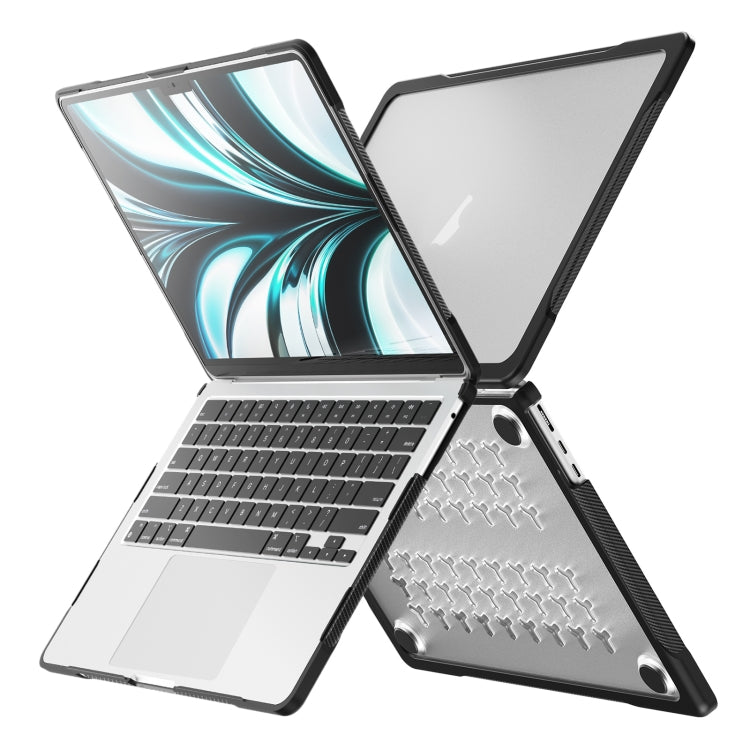 For MacBook Air 13.6 inch A2681 2022 Translucent Laptop Protective Case(Transparent) - MacBook Air Cases by PMC TechLife | Online Shopping South Africa | PMC TechLife